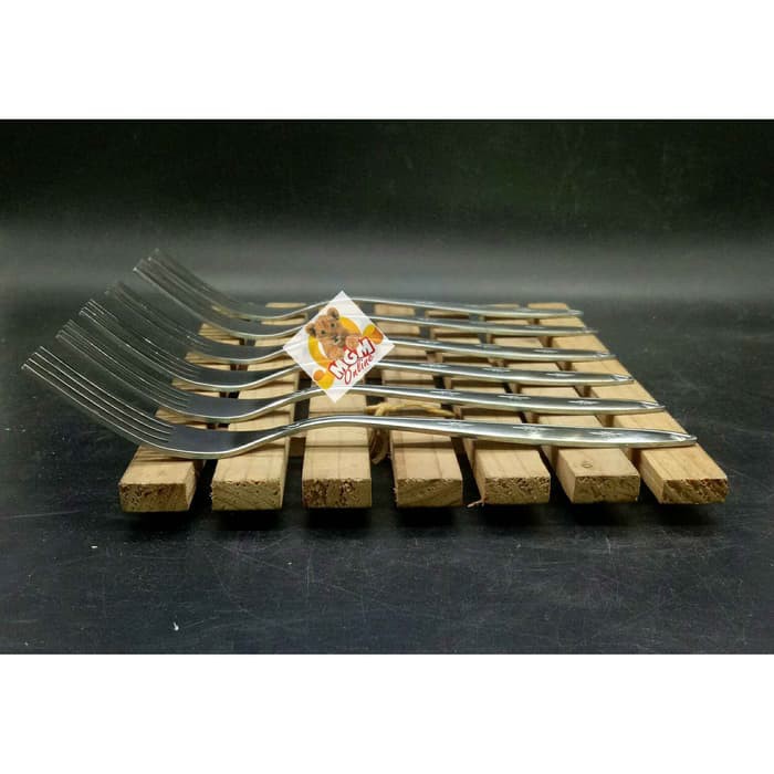 Garpu Makan Rumah TEBAL Stainless Steel per 6pc - Garpu Makan Dollll