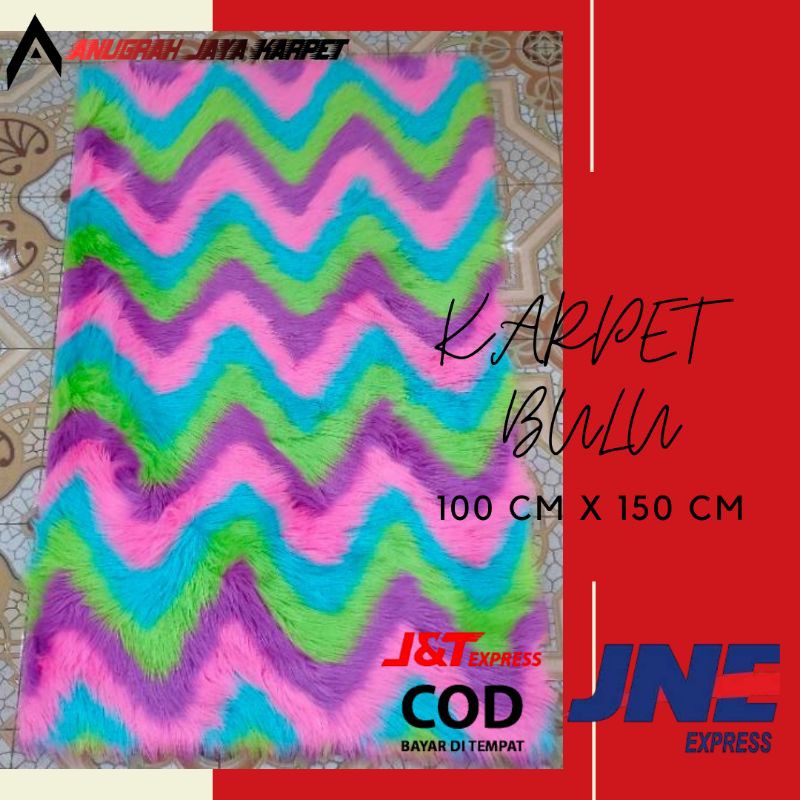 100 x 150 - [COD] Karpet Bulu / Tikar Bulu / Alas Bulu Kain Bulu Korea Lembut
