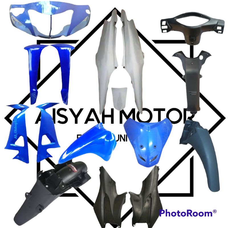 Full Bodi Honda Supra Fit New Cakram Warna Biru Silver