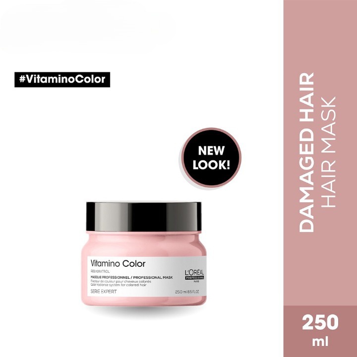 LOREAL Serie Expert Vitamino Color Hair Mask - Masker Perawatan Pewarna Rambut Berwarna 250 ml