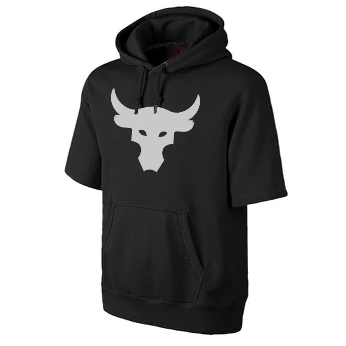 the rock short sleeve hoodie