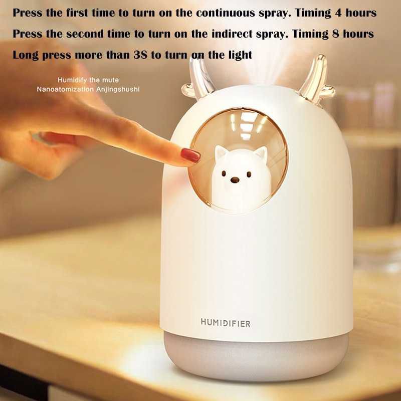 Air Humidifier Diffuser Aromaterapi 300ML Ultrasonic Taffware Aromatherapy Murah Unik Essential Oil