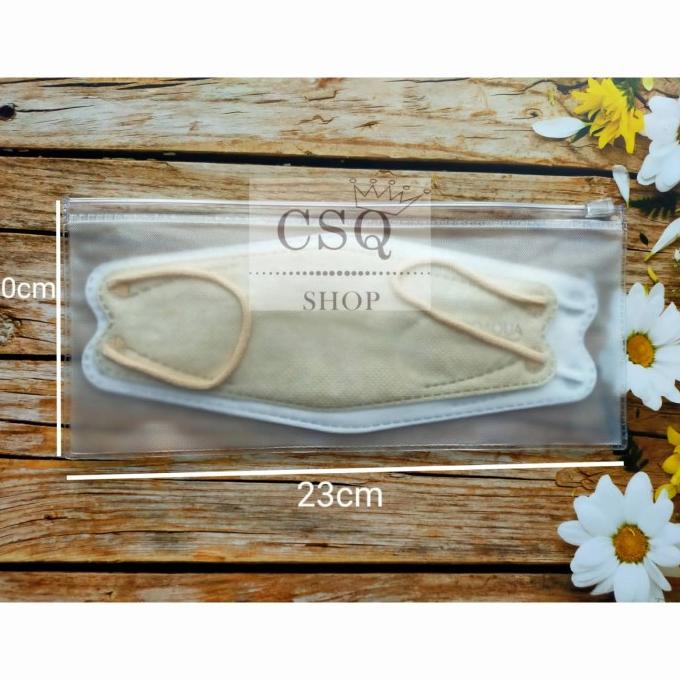 pouch masker kf94 | Plastik Mika Zipper | Dompet Pvc Ziplock