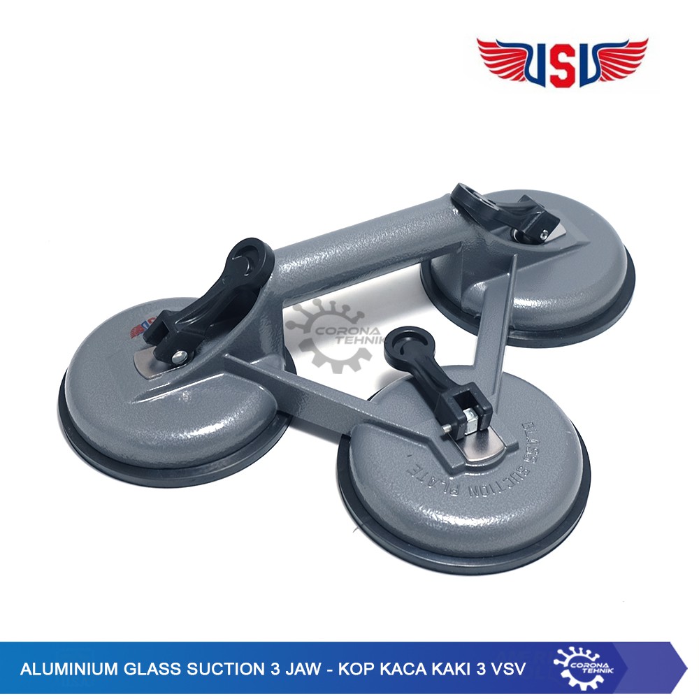 Kop Kaca Aluminium Kaki 3 VSV - Suction Cup - Aluminium Glass Suction