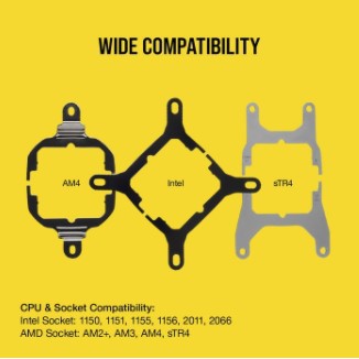 Corsair iCUE H100i RGB PRO XT CW-9060043-WW Cooler Liquid