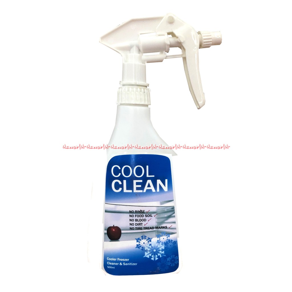 Cool Clean Cooler 500ml Freezer Cleaner &amp; Sanitizer Cairan Pembersih 500 ml Penghilang Bau Kulkas Coolcelan