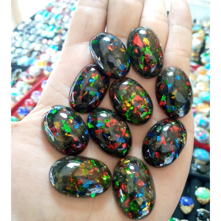 Lepasan batu black oval