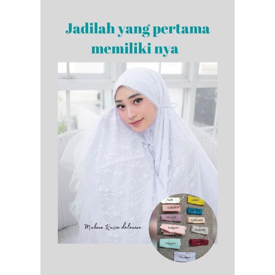 MUKENA LEXUS / MUKENA RUSIA / MUKENA PRANCIS / Mukena Dalanova Original