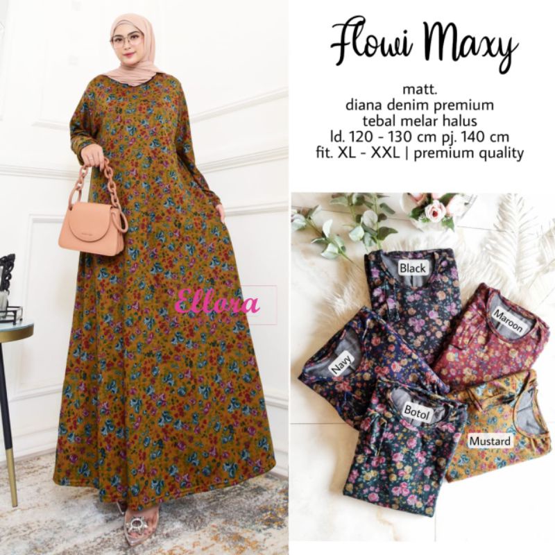 FLOWI MAXY READY GAMIS SYAR'I ORI BERLABEL