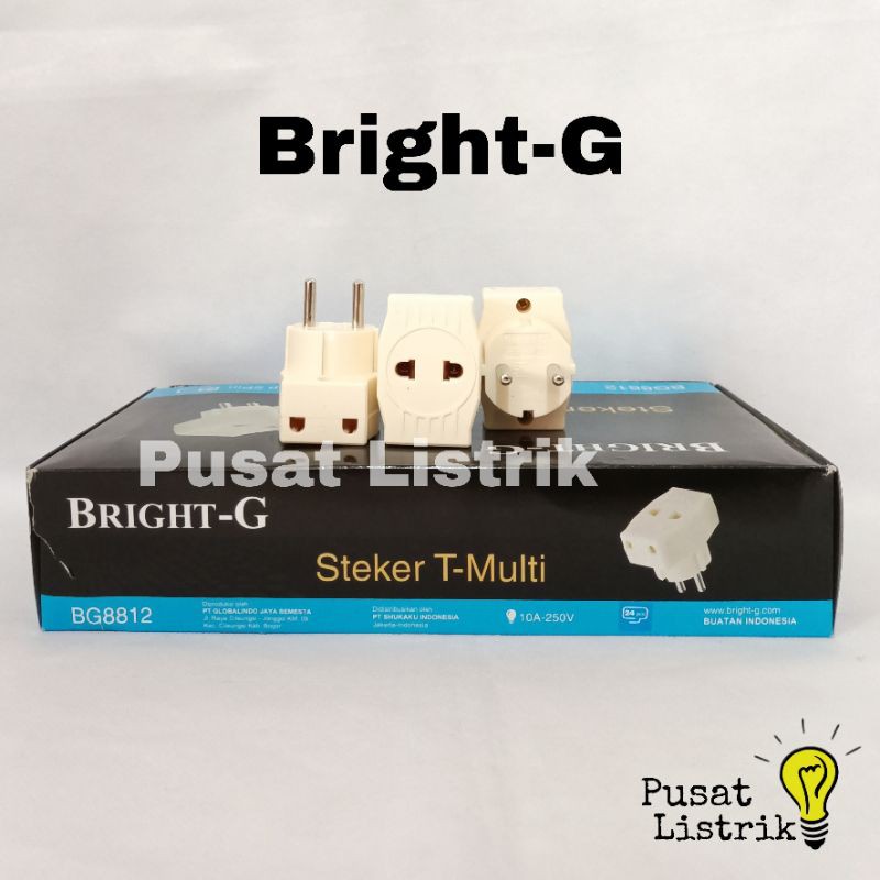 Steker T Multi Cabang 3 Bright-G T-Multi 3 Cabang BG8812