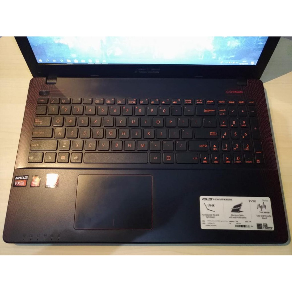 Asus X550IU Baby ROG Amd FX 7th-Gen setara Core i7 VGA RX460 4GB GDDR5 RAM 8GB HDD 1TB Laptop Gaming-2