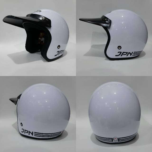 Helm Jpn Putih Topi Panjang