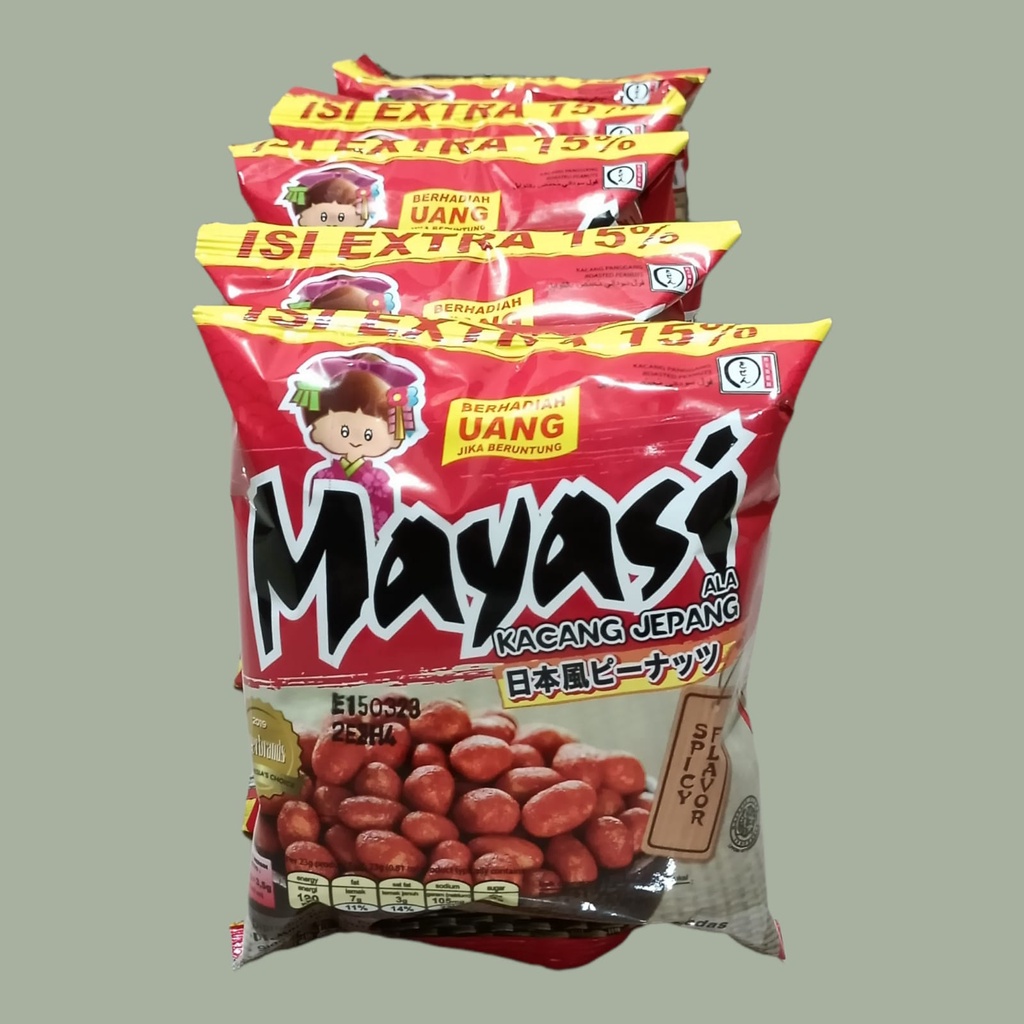 

Mayasi Rasa Pedas Kacang Oven 23 gr [10 pcs/renceng]