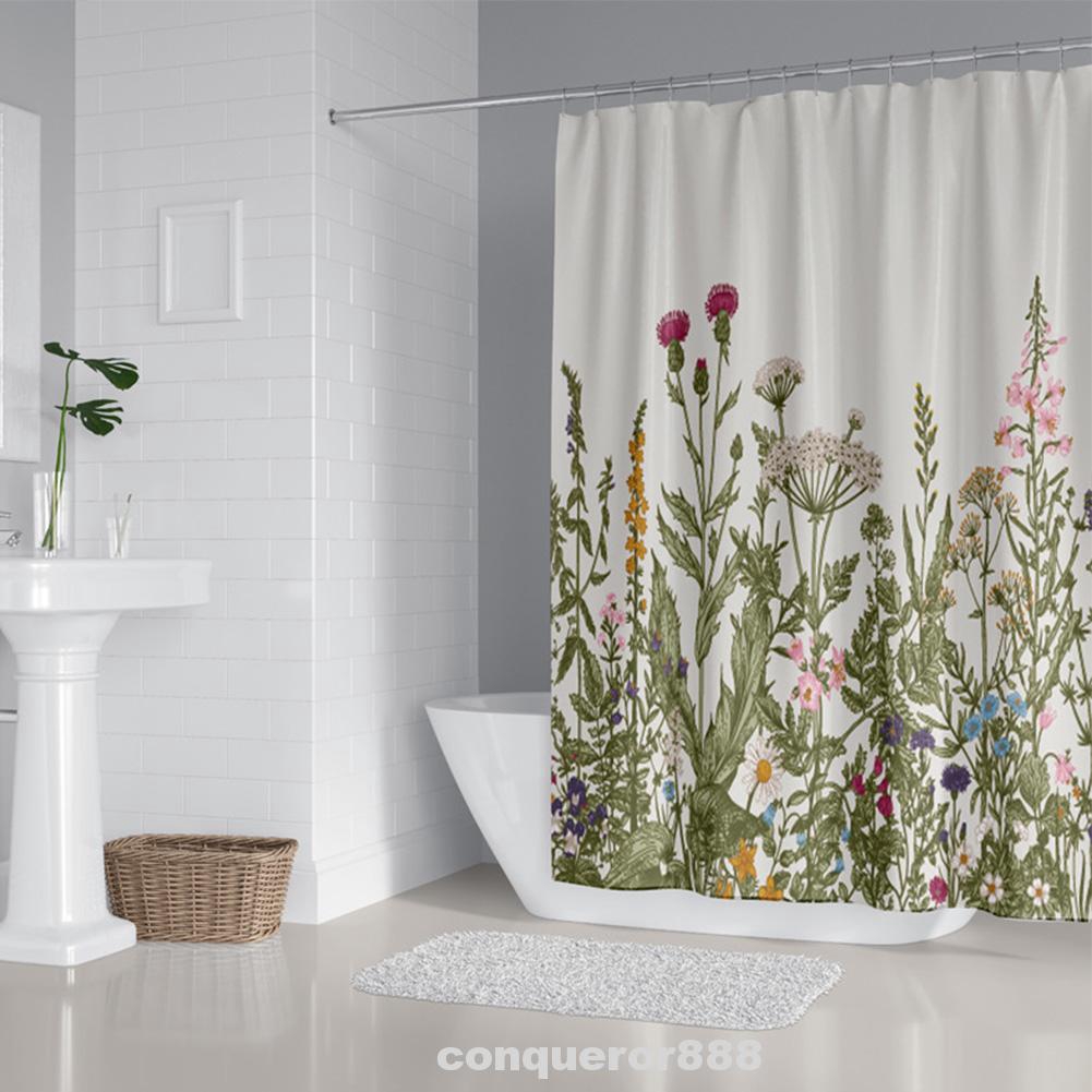 Anti Splash Exquisite Home Washable Easy Install Bathroom Decor Floral Pattern Shower Curtain Set Shopee Indonesia Anti Splash Exquisite Home Washable Easy Install Bathroom Decor Floral Pattern Shower Curtain Set Shopee Indonesia