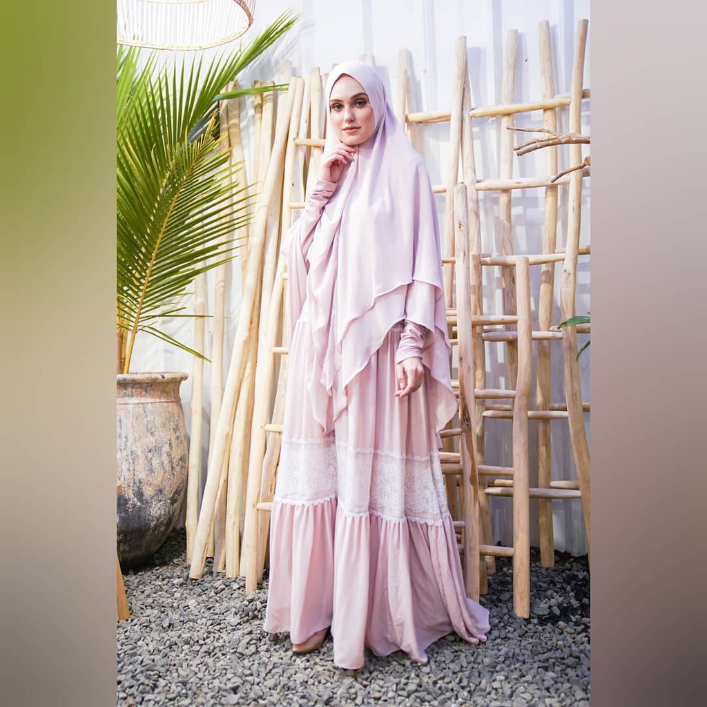 [QNANZ] GAMIS SYARI TERLARIS / DRESS SET BROKAT " AYUDYA LACE SET " By Qnanz Official