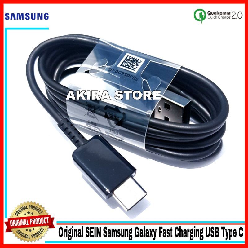 Kabel Data Samsung Galaxy A20s A30s Original 100% Sein Fast Charging USB Type C