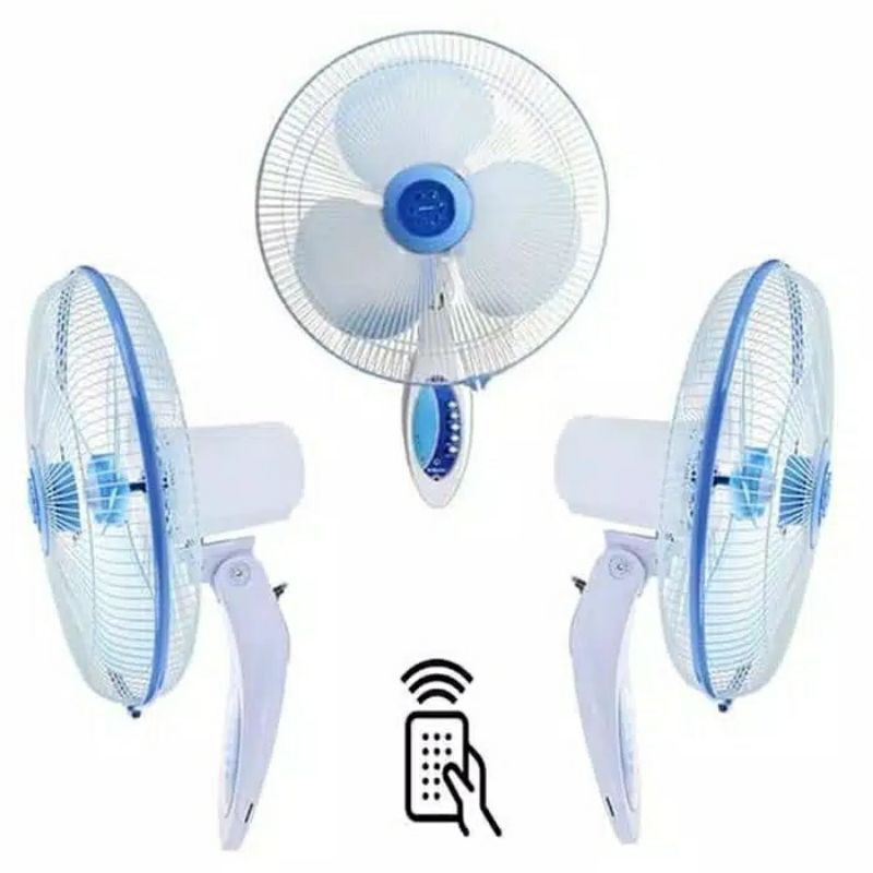 Miyako wall fan 16inch KAW 1689RC with REMOTE / kipas angin dinding 16&quot; 1689 RC