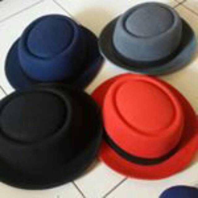 Promo topi pork pie / pie hat / topi tompi model press original harga murah