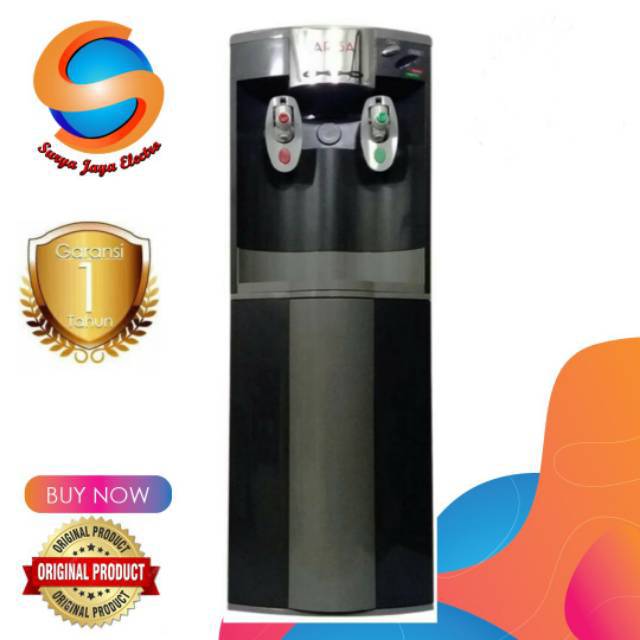 Dispenser tcl arisa 2 kran panas normal tabung stanlies steel