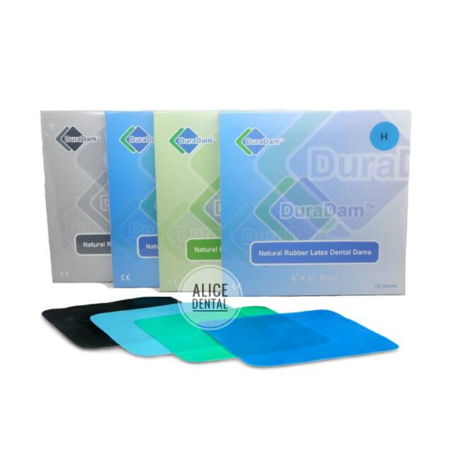 Rubberdam sheet / rubber dam lembar latex / dental duradam