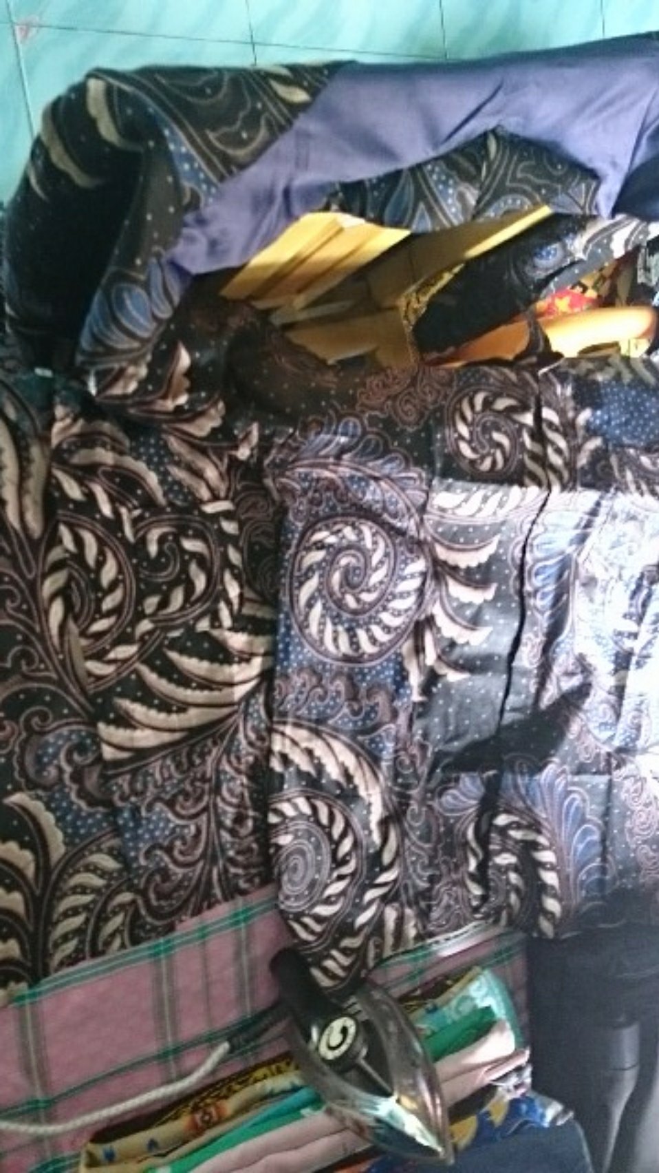 Batik Couple Keluarga Sania Ruffle Ori Ndoro Jowi Dnt Velvet Biru