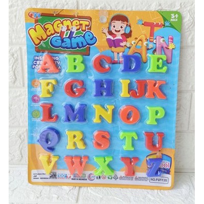 Mainan Edukasi Anak Belajar Mengenal Huruf ABCD Magnetic Game Huruf Abjad FU1135 - Mainan Anak Laki-laki Perempuan Usia 3 4 5 6 7Tahun Kado Hadiah Edukasi