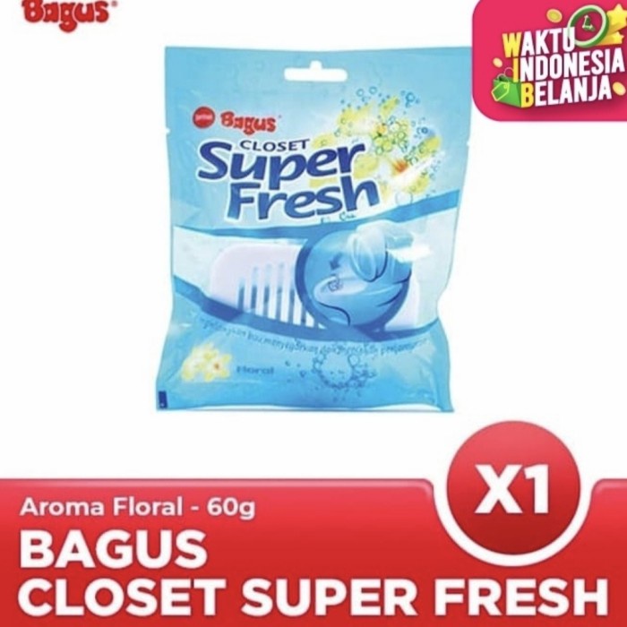 BAGUS CLOSET SUPER FRESH 60gr Kamper Kloset Anti Bau dan Jamur