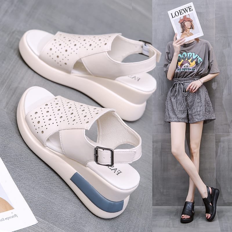 Sendal Wanita Sandal Kasual Modis Korean Style 2021