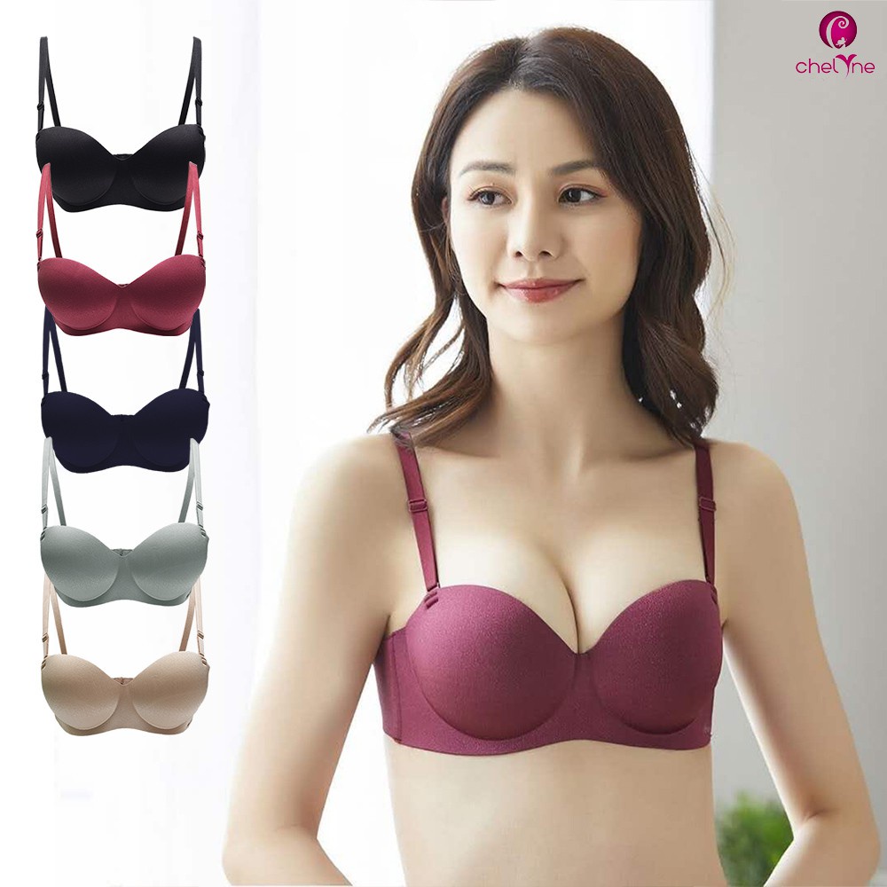 BH Chelyne Seamless Premium 2188 / 2388 Push-Up-Bra Full/Half Cup Bra Polos - Tanpa Kawat Penyanggah