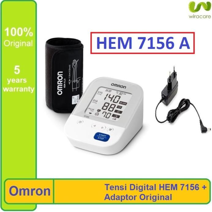 Tensi Meter - Tensimeter Digital Omron Hem 7156 + Adaptor Original Omron