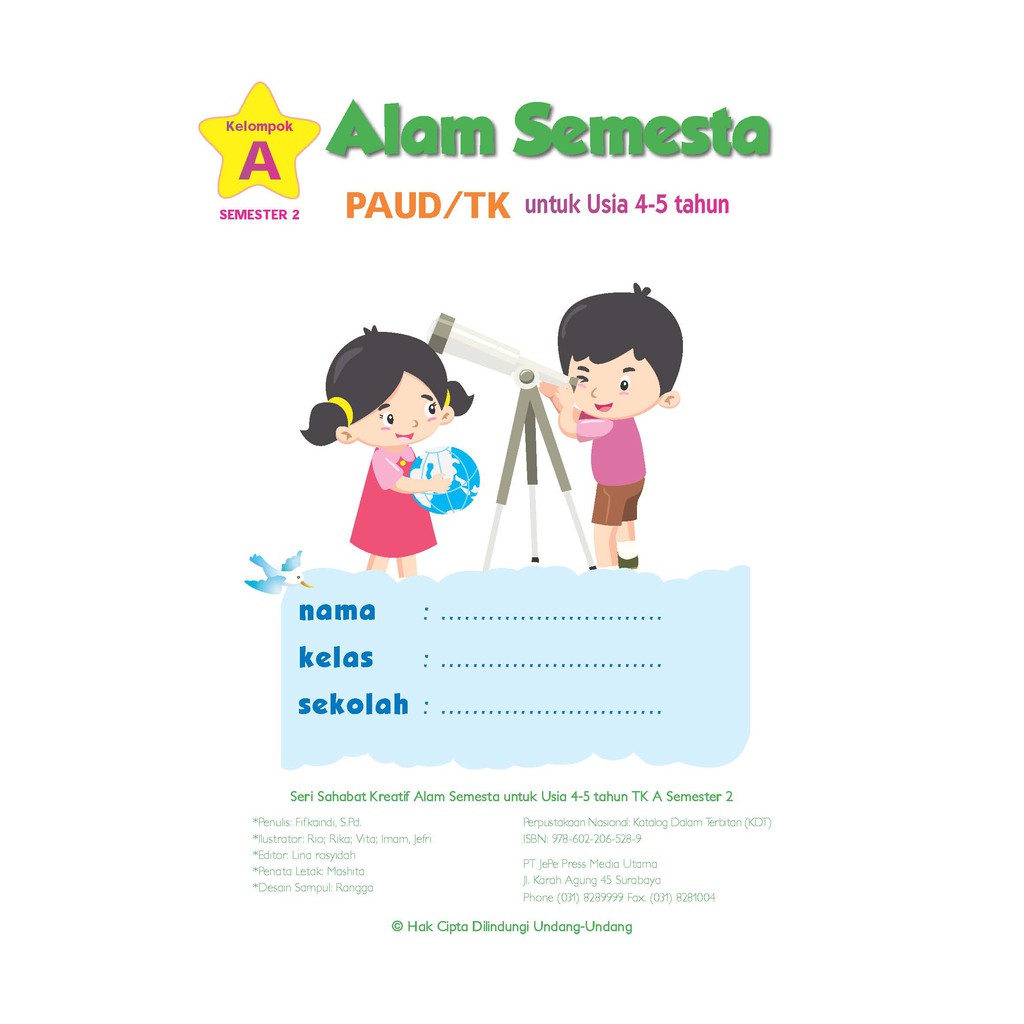 Buku Paud Tk Tematik K13 Kelompok A Tema Alam Semesta Shopee Indonesia