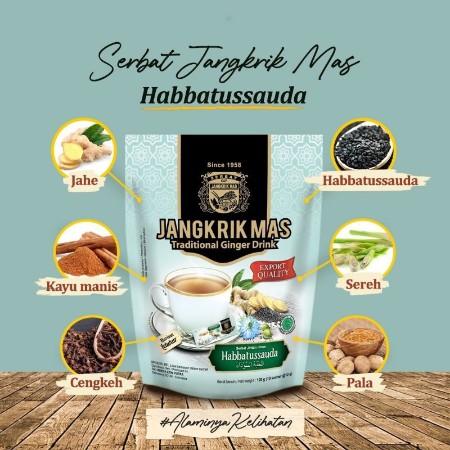 

SERBAT JANGKRIK MAS HABATUSAUDA WEDANG MINUMAN HERBAL