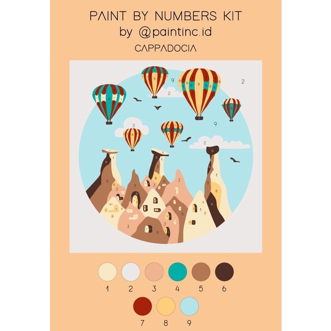 

Paint by Numbers Kit: Cappadocia| Paint Inc. ID | Painting Kit