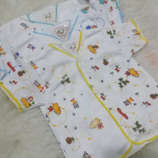 6PCS BAJU ABIY BABY LENGAN PENDEK-BAJU BAYI MURAH BERKUALITAS-BAJU BAYI PENDEK NB