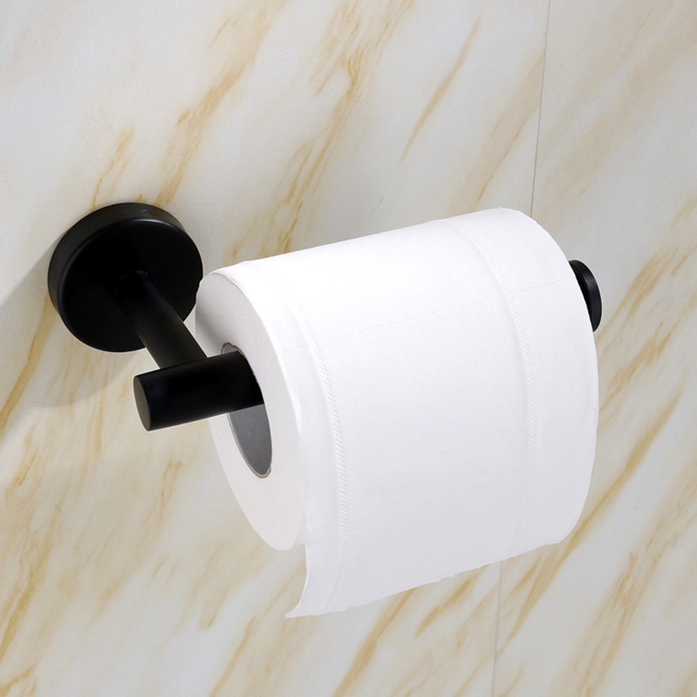 【COD Tangding】Adhesive Toilet Roll Holder Stainless Steel Towel Holder for Kitchen and Bathroom