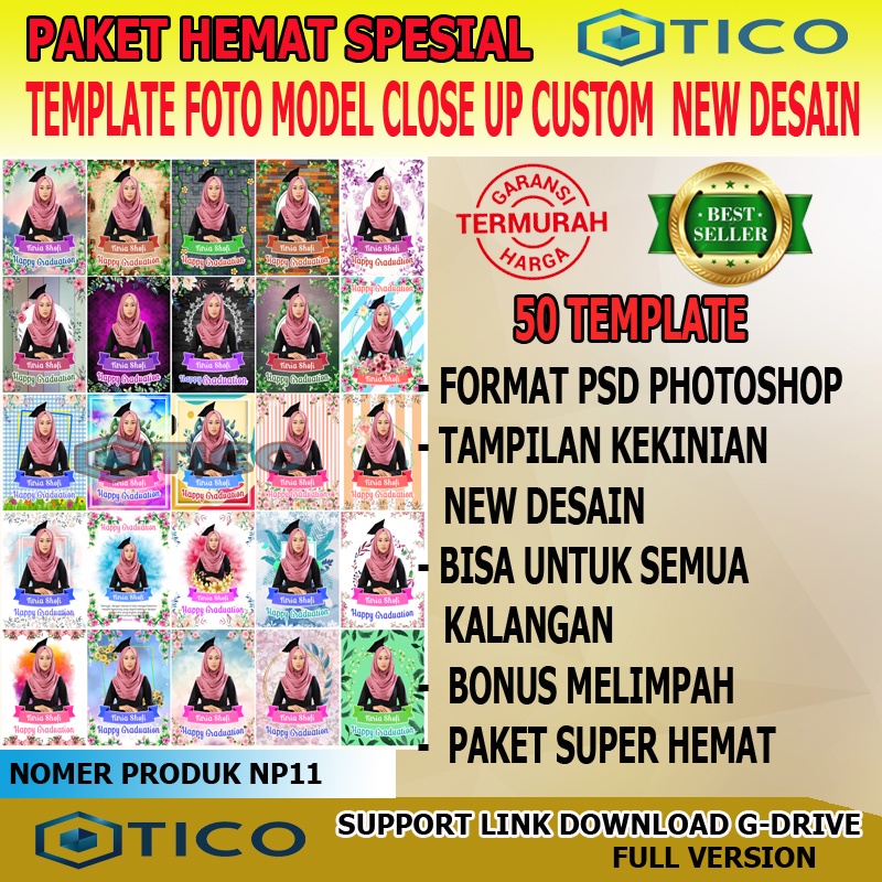 Paket Template Desain Foto Custom Model Bingkai Ucapan Kekinian PSD Usaha Percetakan Multimedia Termurah Terlaris NP11