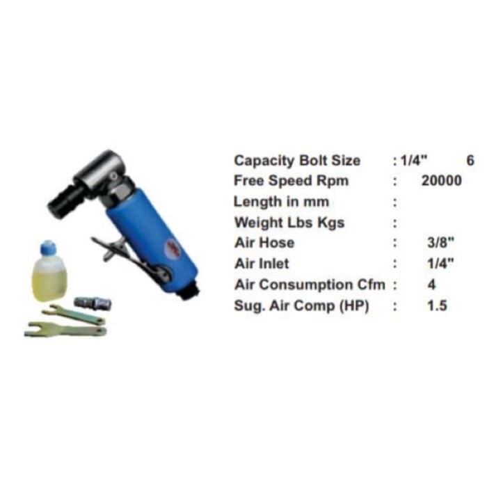 WIPRO RP-7315 Air Angle Die Grinder 1/4 Alat Bor Amplas Gerinda Kecil