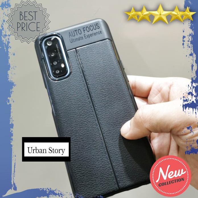 【BERKUALITAS】 Case Hp REALME 7 SOFT CASE AUTOFOCUS LEATHER