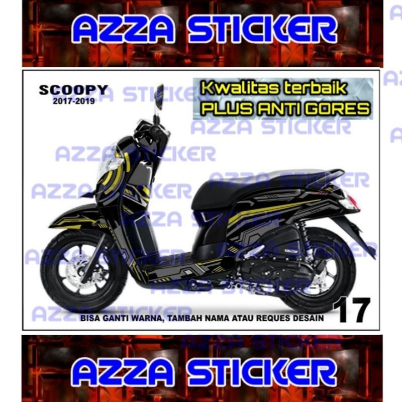 Sticker decal Scoopy 2019 Full Body decal Scoopy 2019 Full body 17