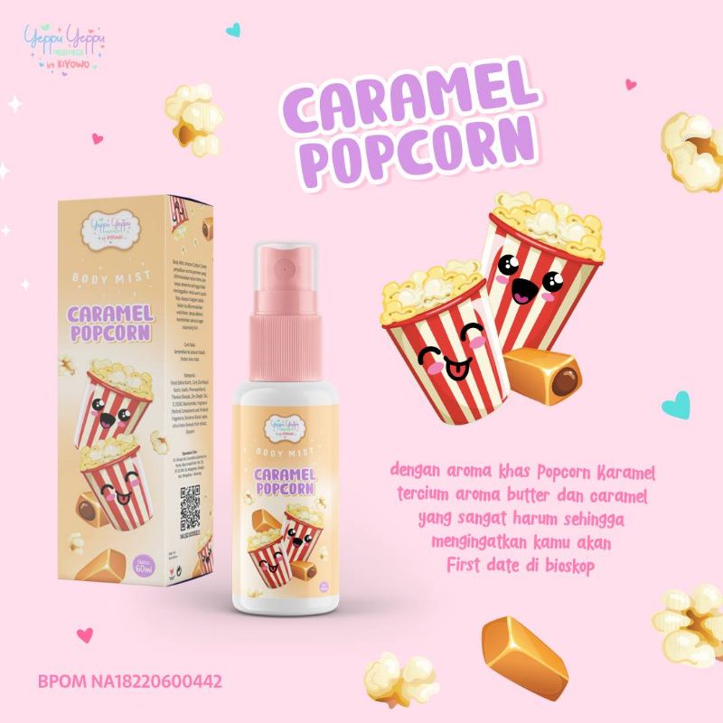 siap kirim Bodymist yeppu yeppu bodymist yeppu bodymist chingu bodymist yeppuyeppu vanila cake caramel popcorn BPOM