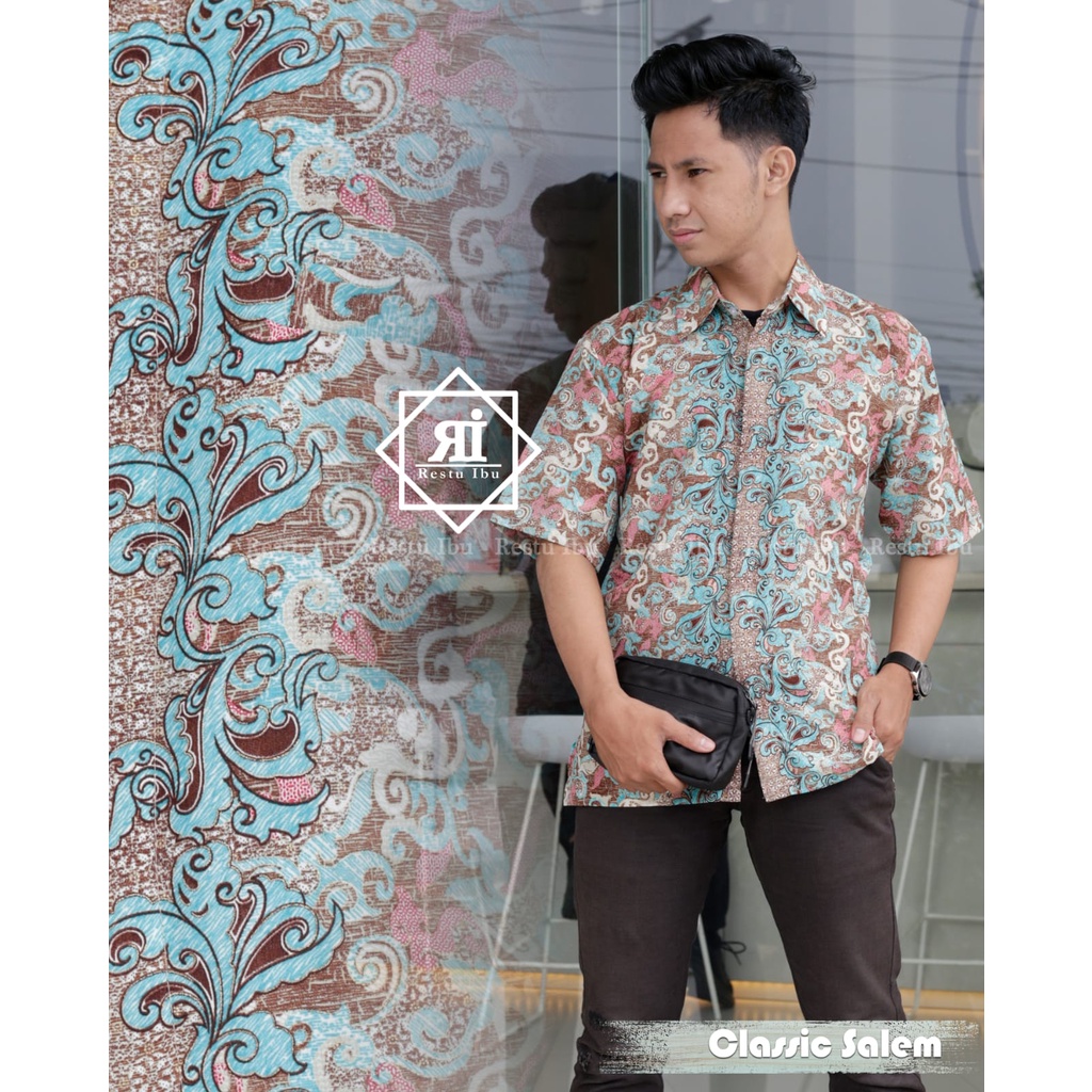 KEMEJA BATIK TERBARU Kemeja Batik Pria Seragaman Among Tamu / Kemeja Batik Nikahan Original /TERBARU KEMEJA BATIK PRIA LENGAN PANJANG MOTIF/ CUOPLE BATIK MOTIF CLASIC SALEM