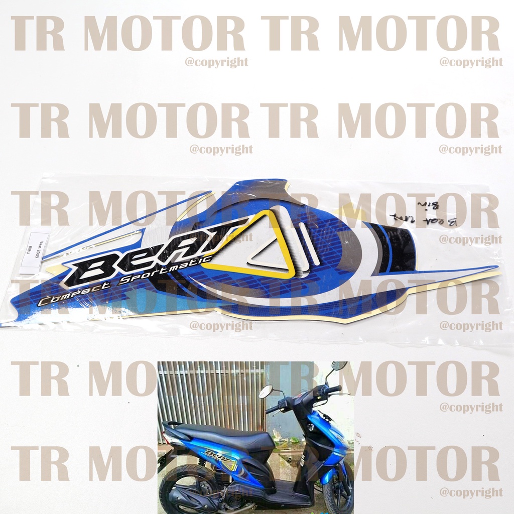 Stiker Motor Beat 2009 Karbu Sticker Striping Full Body Motor