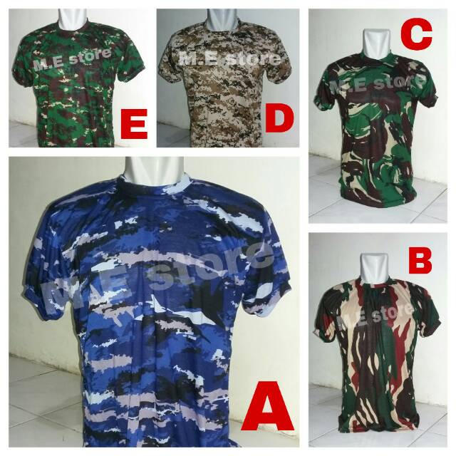 Kaos army/kaos loreng/kaos army pendek/kaos loreng pendek