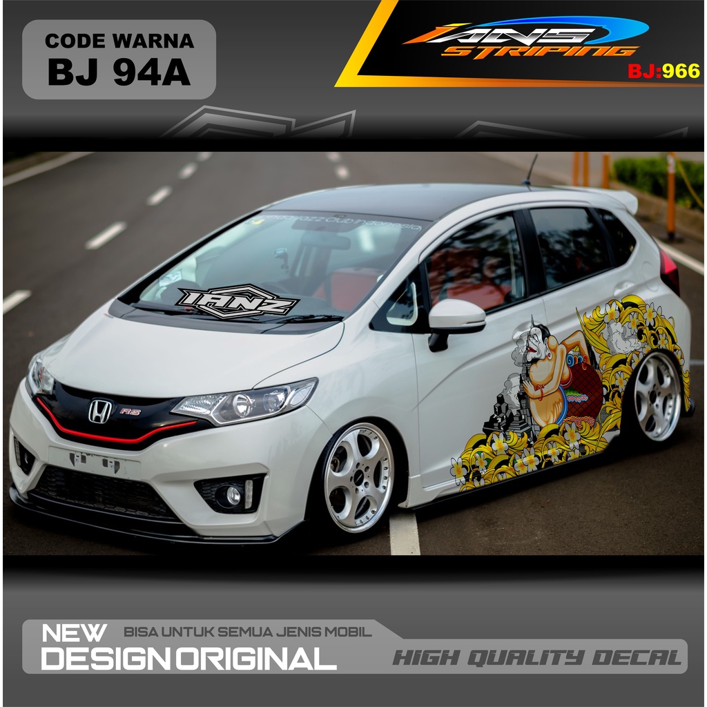 VARIASI STICKER MOBIL JAZZ / STIKER MOBIL BRIO / DECAL STIKER MOBIL SWIFT / STIKER MOBIL TOYOTA / DECAL STICKER MOBIL / STIKER YARIS AYLA