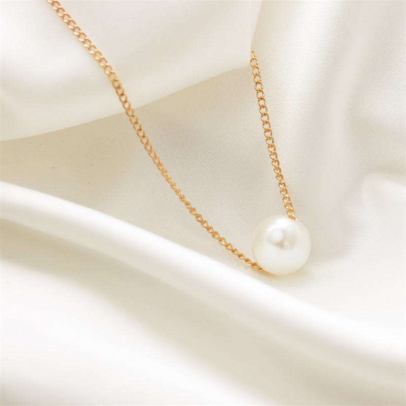 Simple pearl ball short Korean version of simple accessories clothing clavicle chain 210807