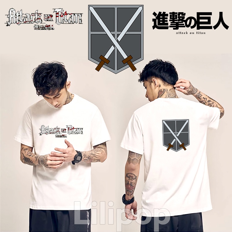 Lilipop Kaos Pria Attack On Titan Eren Yeager Baju Distro Basic Tshirt Kasual