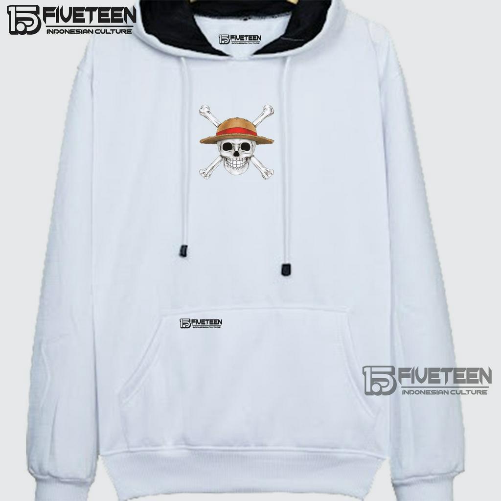sweater oversize xxxl jumbo wanita warna putih sablon one peace sablon depan belakang fifteen15 hoodie pria distro original brand bahan tebal jaket cowok terbaru 2023 distro zipper hoodie oversize premium fvth