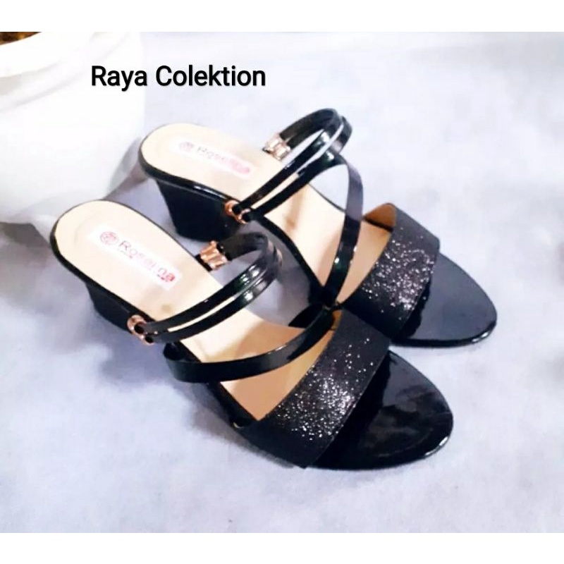 RAYA SANDAL WANITA HEELS CHUNKY Blink,HAK TAHU 5 CM