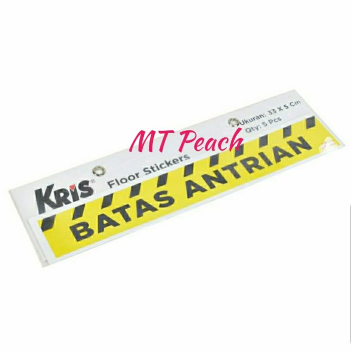 

KRIS SET STIKER LANTAI BATAS ANTRIAN 5PCS FLOOR STICKER SIGN LABEL MA17