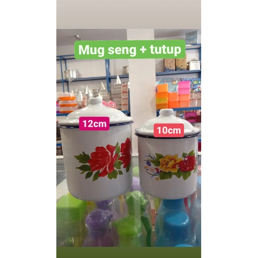 CANGKIR ENAMEL / CANGKIR SENG / CANGKIR TUTUP ENAMEL / MUG ENAMEL / MUG TUTUP ENAMEL / MUG SENG / MU
